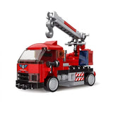 MOC Car Pull Back Crane Trucks Building Block Model Kit Toy Gift 104 Pcs Model