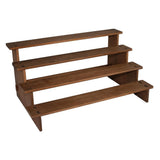 Wooden Display Riser Shelf Collectibles Display Stand for Dolls Figures Toys 4 Model
