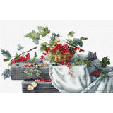 Luca-S counted Cross Stitch kit "Red Currants II", 39,5x23,5cm, DIY Model