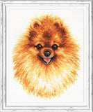 New Magic Needle Cross Stitch Kit Pomeranian 59-22 Model