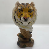 Tiger Figurine Statue, Art Display Head Bust Polystone Figure Collectible 6 Inch Model