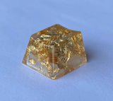 Gold Key Cap Artisan KeyCap Gold Glossy OEM Profile Cherry MX Hand Made Model