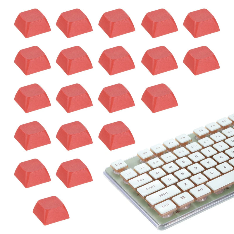 20Pcs XDA Profile Keycap Set PBT Mechanical Numeric Keypads, Red Model