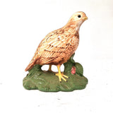 Vintage Bobwhite Quail Figurine Hand Painted Ceramic Game Bird Cabin Lodge Decor Model