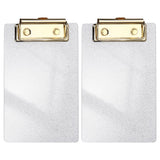 2 Pcs Acrylic Clip Boards, 6.02 x 3.94