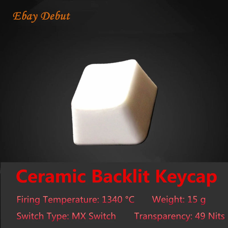 Ceramic Backlit Keycap Artisan R4 OEM Key Caps For Cherry MX Mechanical Keyboard Model