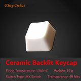 Ceramic Backlit Keycap Artisan R4 OEM Key Caps For Cherry MX Mechanical Keyboard Model