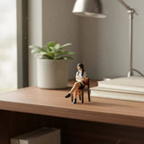 Seated Female Figure Figurine Display Piece Mini Sitting Lady Statue High Model