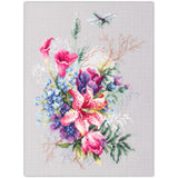 Magic Needle Zweigart Edition counted cross stitch kit "Tulpis and Lily", 18x26c Model