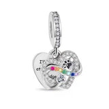 S925 Silver  Cat Dog Meet You at Rainbow Bridge Memorial Charm -YOUnique Designs Charms