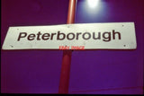 ORIGINAL SLIDE PETERBOROUGH RAILWAY STATION NAME BOARD Model