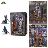 DIY Miniature Book Nook Kit 3D Wood Puzzle LED Lights Throne of Bones Decor Model