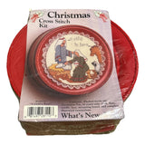 A Child is Born, cross stitch kit with Tin - Whats New #028110 Craft Kit Needle Model