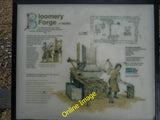 Photo 6x4 Information Board re Bloomery Forge in Abbey Garden, Waltham Ab c2013 Model