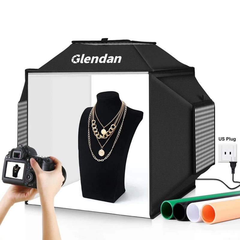 Glendan Upgrade Light Box & Soft Box, 20"x20" Professional Portable Photo Box... Model
