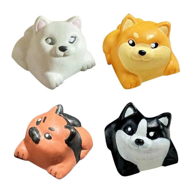 3D Resin Keycap Lovely Shiba Inu Keycaps For ESC Key Adds Personality Keyboards Model