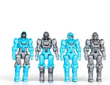 New H30mm 4x Kit Lost Planet KO Ver Diaclone Human boy Flight Squad Action Mecha Model