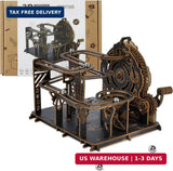 3D Wooden Puzzles for Adults, Mechanical Marble Run Model Kits to Build, DIY Woo Model