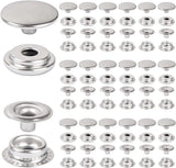 200 Pack Stainless Steel Snap Fastener Kit, 15mm Heavy Duty Butto... Model