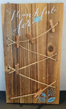 Thankful For Wooden Photo Message Board 13" x 7.5" Model