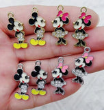 80 pcs cartoon Charms DIY Earring Keychain Jewelry Making Pendants Charms