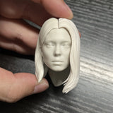 1/6 Unpainted L¨¦a Seydoux Head Carved Model Toys Model