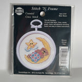 Counted Cross Stitch Kit 3747 Bear Moon Stitch N Frame NMI NeedleMagic NOS Star Model