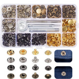 Snap Fastener Kit Metal Snap Buttons for Clothing Leather Jacket Jeans Wear Model