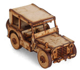 Wooden 3D Jeep Model DIY Puzzle Kit Handmade Military Car Decor Gift 6" Model