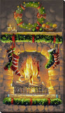 Bead Embroidery Kit DIY "By fireplace" Beaded Needlepoint Craft Set Model