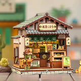 Kyoto Matcha Tea House DIY Kit, Japanese Cafe Model, Handmade Gift Decor Model