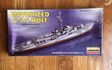 LINDBERG  U.S.S. HOLT DESTROYER ESCORT  1/300 Scale Kit MOTORIZED #1813 (sealed) Model