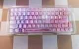 Womier 115 Gradient Crystal Clear Jelly MDA Profile Keycaps Set, ANSI/ISO Layout Model