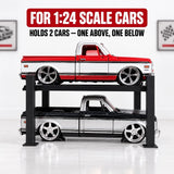 1:24 Scale Model Car Lift Display ?C 2-Car Parking Stand Model