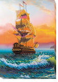 Bead embroidery kit On the waves needlework kit Art canvas beadwork pattern Model