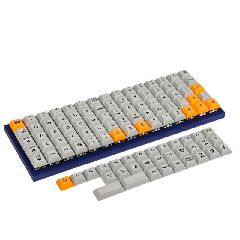 75 PCS DSA Dye Sub PBT Keycaps For Ortholinear Layout MX XD75 ID75 Keyboard Model