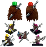 MOC Mini Figure Medieval Weapon Sheaths - Sword, Dagger - Lots of 5, 10 - Model