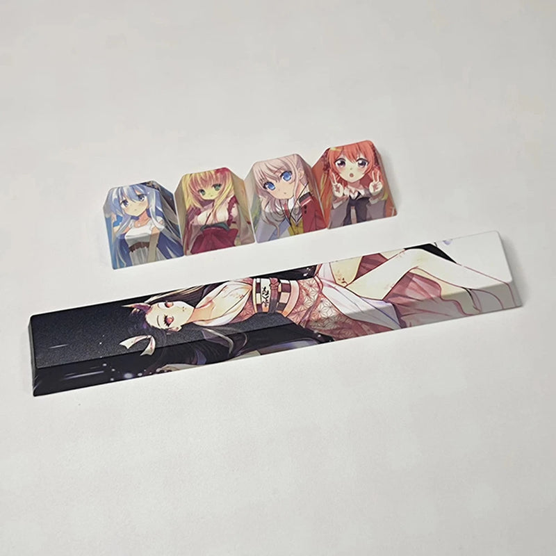 5-key Thermal Sublimation Mechanical Keyboard Keycaps Spare Accessory Model