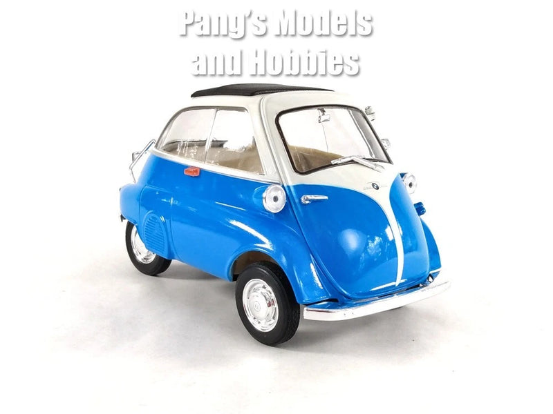 1955 BMW Isetta 1/18 Diecast Metal Model by Welly - BLUE Model