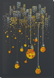 Night City Lamp evening Bead Embroidery Kit ?C DIY Beaded Home Decor Wall Art Model