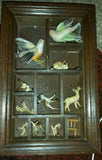Vintage Knick knack shelf display Hong Kong deer wildlife figurines lot Model