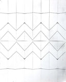 Vintage Art Board Photograph Geometric Lines Creating Artistic Abstract Pattern Model