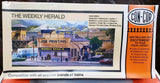 Con-Cor HO Scale Weekly Herald Job Printing Press Building Kit #9038 NISP Model