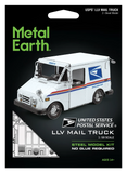 Fascinations Metal Earth USPS Grumman LLV Mail Truck 3D Model Kit (1:59 Scale) Model