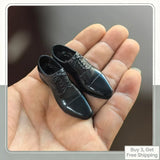 1/6 Soldier Black solid leather shoes model For 12''Male Action Figure Model