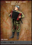 1/35 Soviet soldier at rest Resin Model Soldier World War II military theme Model