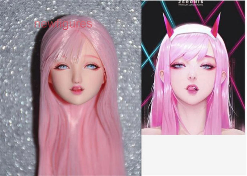 1:6 Sexy Girl Beauty Obitsu Head Model For 12" Female PH TBL UD Figure Body Toy Model