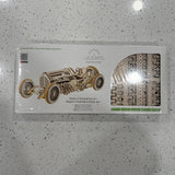 UGEARS 70044 U-9 Grand Prix Car - Mechanical Wooden Model Kit - NEW! Model