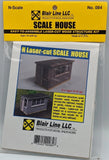 Blair Line 084 N Railway Standard Scale House Laser-Cut Building Kit Model