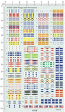 Detail Up 1/700 WWII All National FLAGS Military PENNANTS Navy Model Kit Decal Model
